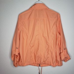 Chico's Jackets & Coats - Chico's Cantaloupe Peach Cotton Lightweight Jacket Chico's Jackets & Coats - Chico's Cantaloupe Peach Cotton Lightweight Jacket